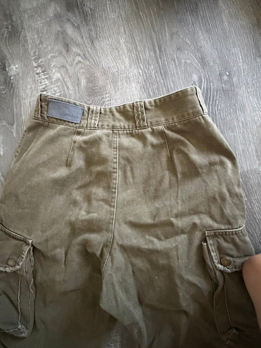 Carmar Los Angeles Olive Green Ripped Cargo Jogger Pants | Size 6 - Picture 8 of 8